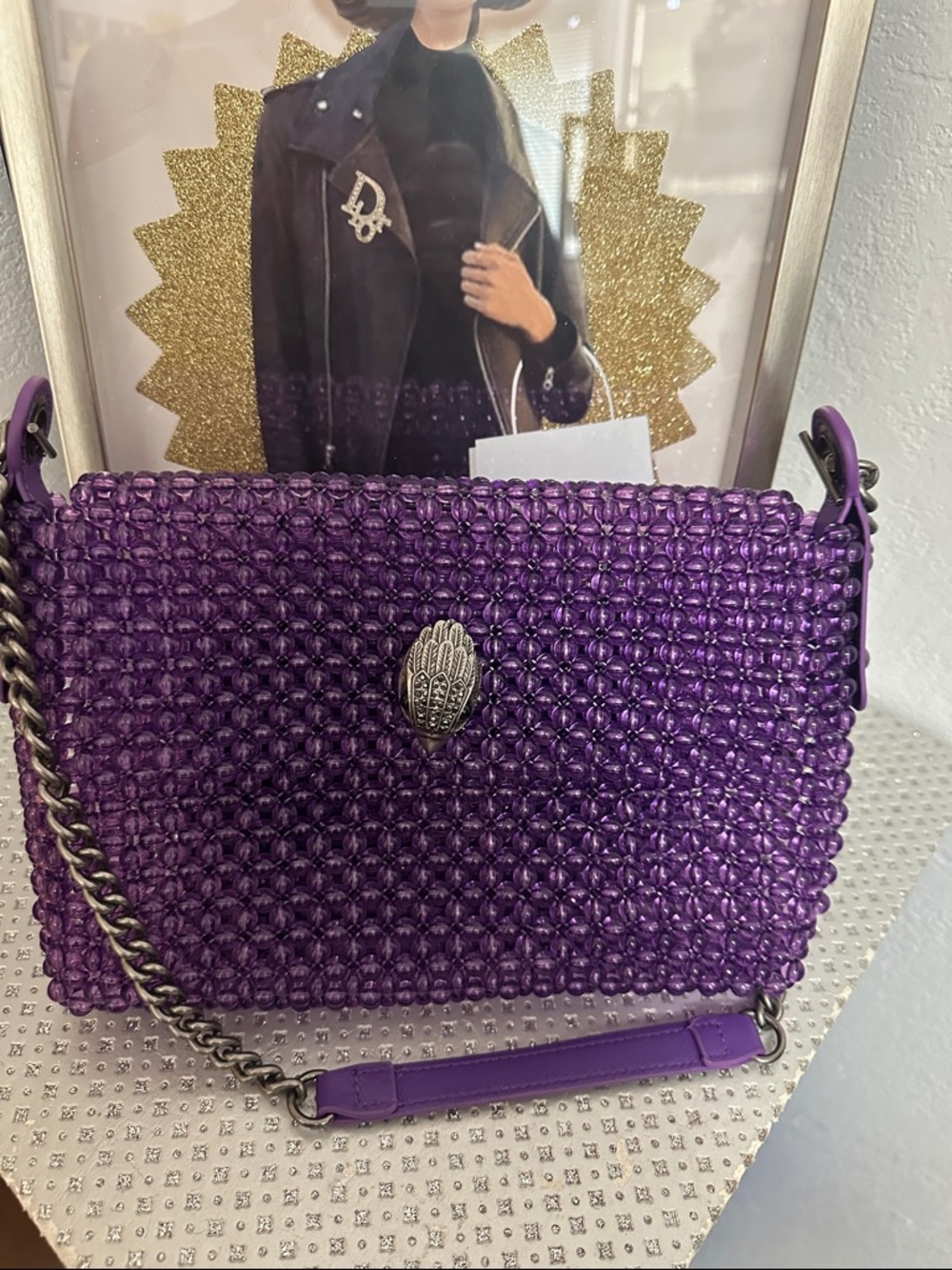 Kurt Geiger LondonKensington Beaded Crossbody Bag EUC